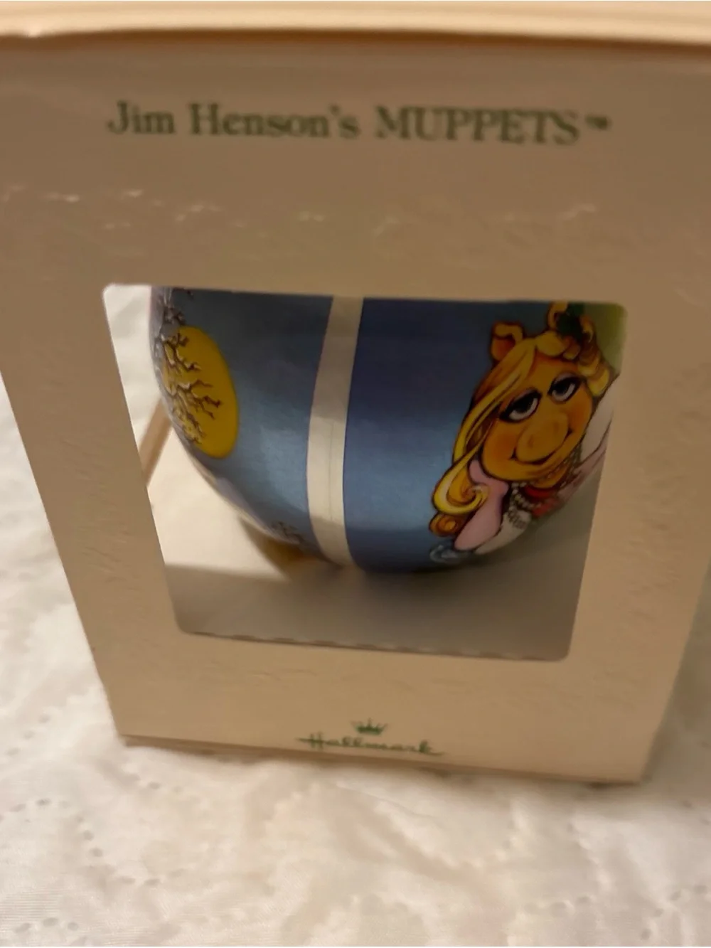 Hallmark Jim Henson's Muppets Kermit Santa Ornament - Green, Red, White